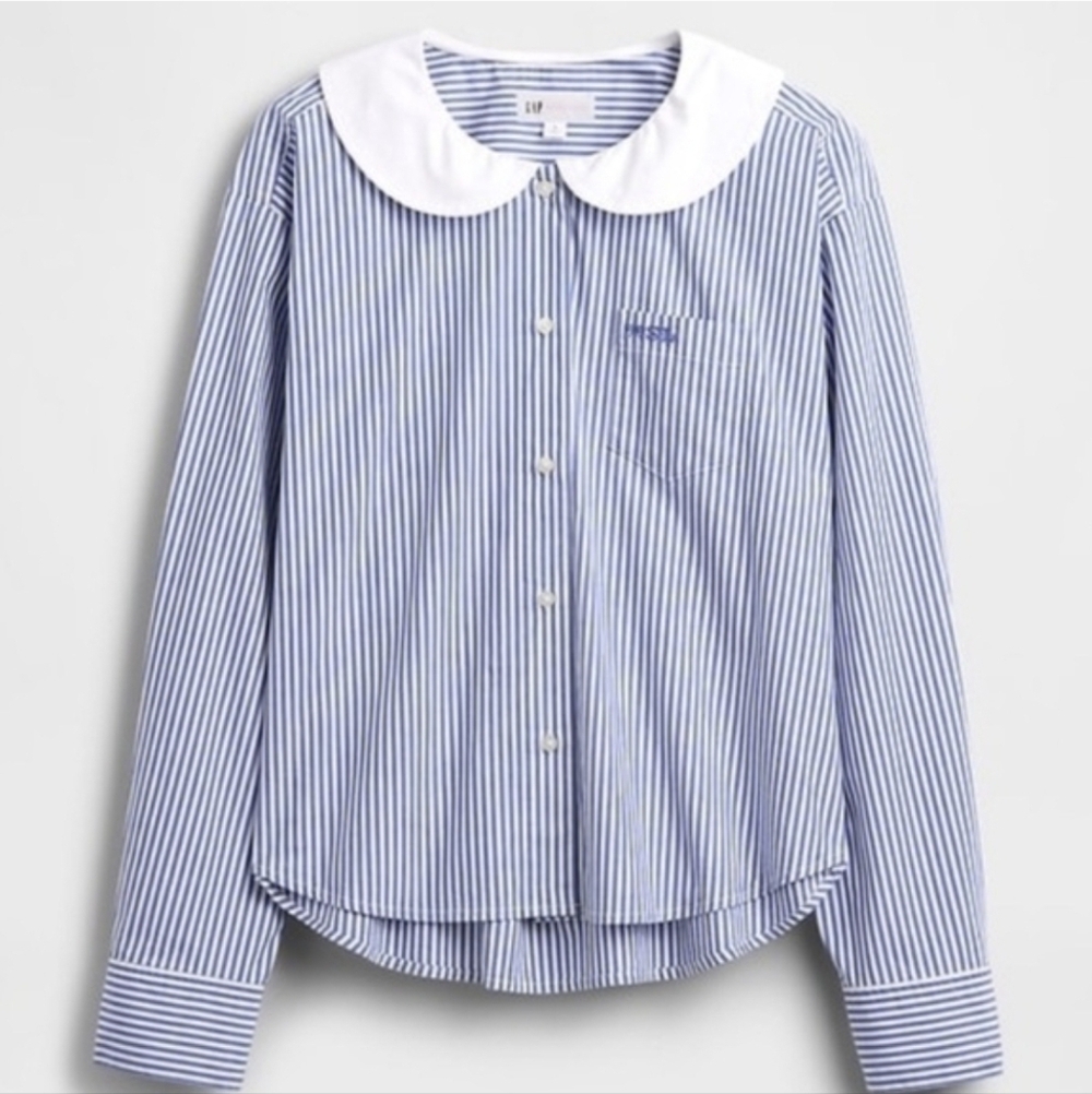 Gap x Sandy Liang Poplin Oversized Shirt XS NWT